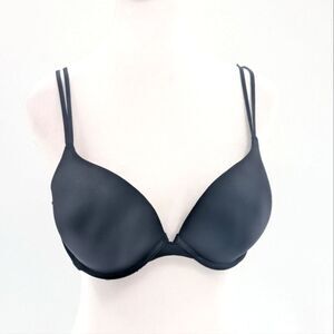 Ambrielle Super Padded Black Under Wire Push Up Adjustable Bra Size 34D